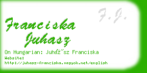 franciska juhasz business card